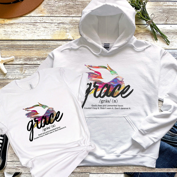 White Grace Multi | Hoodie & Tee Bundle