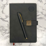 Lined Journal & Pen Gift Set— Black - Affirm The Word Literary