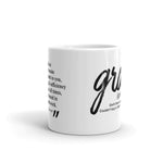 Grace | B&W Ceramic Mug - Affirm The Word Literary