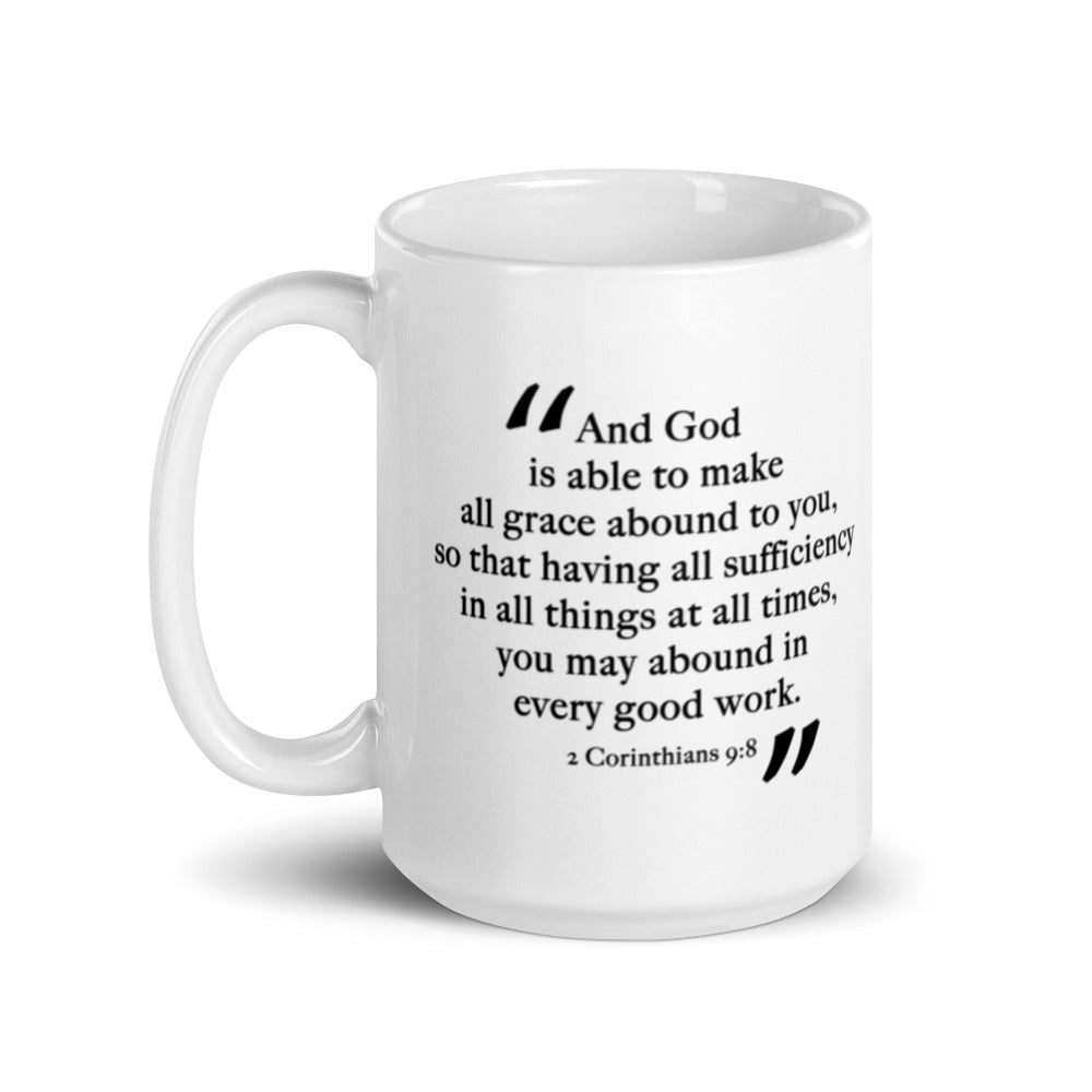 Grace | B&W Ceramic Mug - Affirm The Word Literary