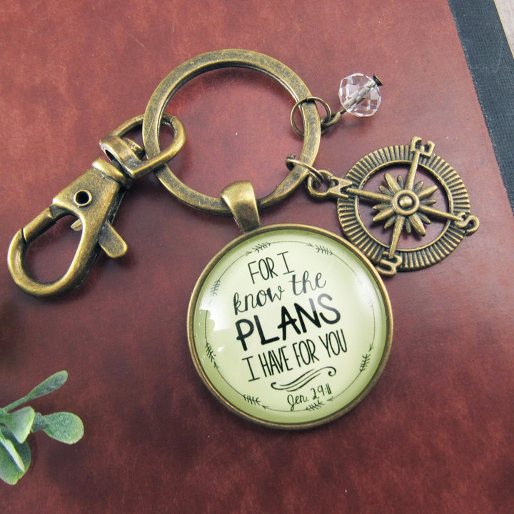 I Know the Plans Keychain - Affirm The Word Literary